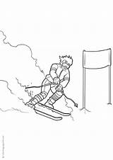 Skifahren Ausmalbild sketch template