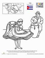 Cuba Hispanic Cuban sketch template