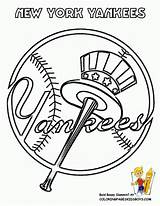 Coloring Yankees Popular Pages sketch template
