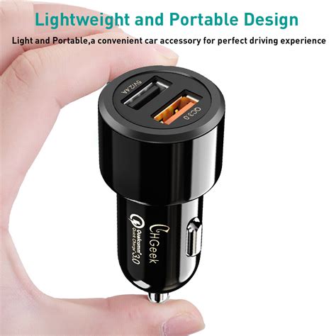 car cigarette lighter socket qc  usb charger adapter  samsung se ebay