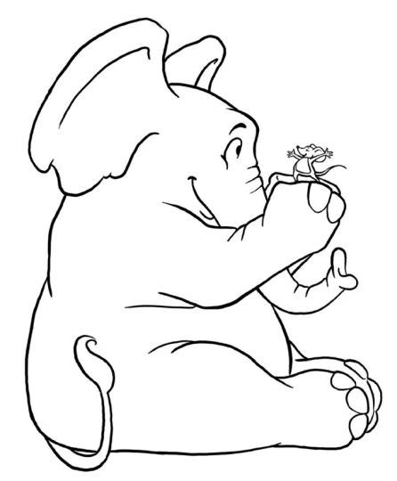 cute baby elephant coloring pages part