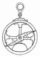 Compass Astrolabe sketch template