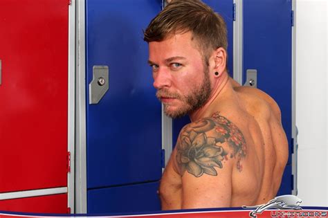 uk hot jocks locker jock matt anders pulls out his fat and always hard dick he beats off men