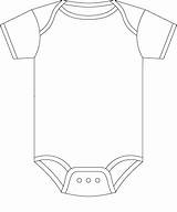 Onesie Baby Clipart Cartoon Onesies Template Sketch Drawing Svg Clip Cliparts Onsie Color Line Shower Shirt Templates Decorate Kids Gif sketch template