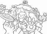 Coloring Pages Marvel Squad Az Hero Super Comments sketch template