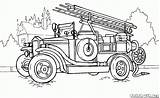 Camion Scania Pompieri sketch template