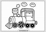 Trenes Dibujos Transporte Locomotive Medios Rincondibujos Navegación Entradas sketch template