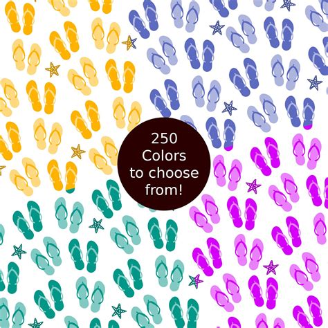 flip flops digital paper pack  colors beach digital paper flip flop