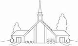 Lds Clipart Church Coloring House Meeting Chapel Building Pages Christ Mormon Clip Cliparts Drawing Buildings Jesus Color Kids Primary Gif sketch template