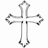 Crosses Three Coloring Cross Clipartmag Drawing sketch template