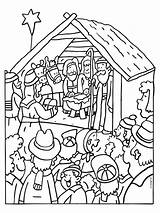 Kleurplaten Kerststal Kleurplaat Levende Kermis Jezus sketch template