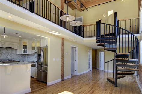 loft style home designs characteristics salter spiral stair