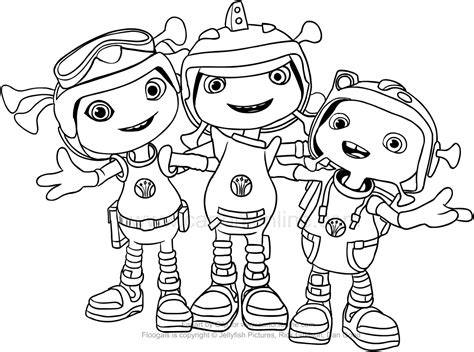 drawing  floogals coloring page
