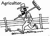 Agricultura Campesino Campesinos Agricultores Agricultor Ganaderia Imagui Sobre Profesiones Trabajador Educacion Faciles sketch template
