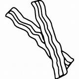 Bacon Clipart Outline Transparent Clip sketch template