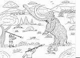 Woolly Mammoth Coloring Pages Hunt sketch template