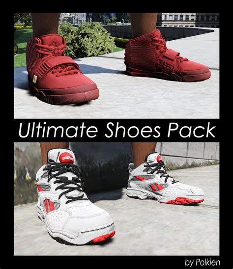 ultimate shoes pack  franklin add  gta modscom