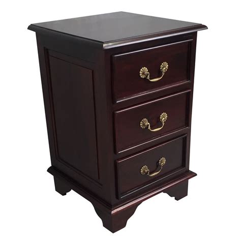 solid mahogany wood victorian bedside table antique style