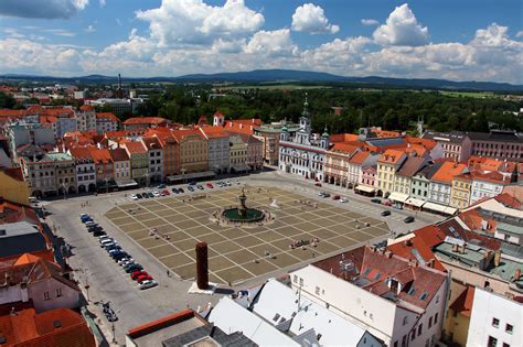 elder belshes mission  beautiful city square  ceske budejovice