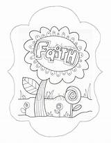 Faith Coloring Kids Pages Flower Printable Adult Top Etsy Family Book sketch template