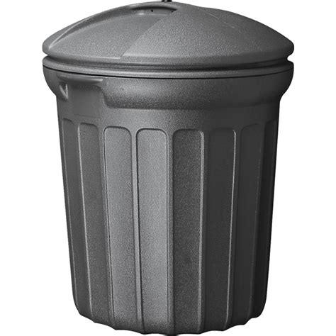 shop united solutions  gallon black outdoor garbage   lowescom