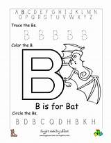 Worksheets Alphabet Letter Worksheet Bat Pdf Coloring Big Letterb sketch template