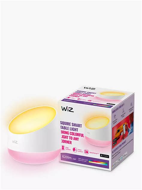 Wiz Squire Led Plug And Play Portable Table Lamp Full Colour