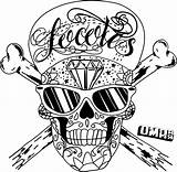 Skull Coloring Pages Smoke Tattoo Template Deviantart sketch template