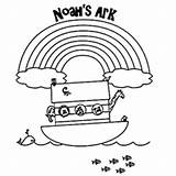 Ark Noah Coloring Pages Rainbow Flood Color Toddler Top Printable Animals Getcolorings Print Divyajanani sketch template