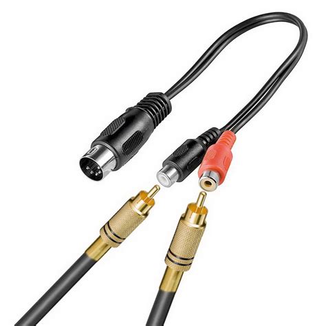 audio adapter kabel  pol din stecker auf  cinch buchse  cm von satelliten markt koeln