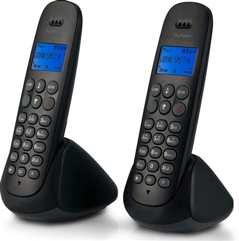 bolcom profoon pdx  duo dect telefoon met antwoordapparaat duo zwart perfecte