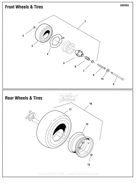 ferris  hd series   mower deck hd parts diagram  tire wheel group