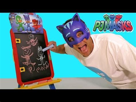 pj masks    magnetic activity easel toy review konas