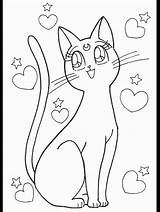 Moon Sailor Coloring Pages Luna Cat Para Color Gato Pintar Kids Deviantart Choose Board Cute Imprimir Popular Pasta Escolha sketch template