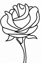 Roses sketch template