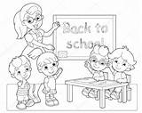 Classroom Coloring Rules Pages Color Illustration Children Stock Getcolorings Getdrawings Printable Colorings sketch template