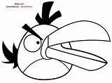 Coloring Angry Birds Pages Character Bird sketch template