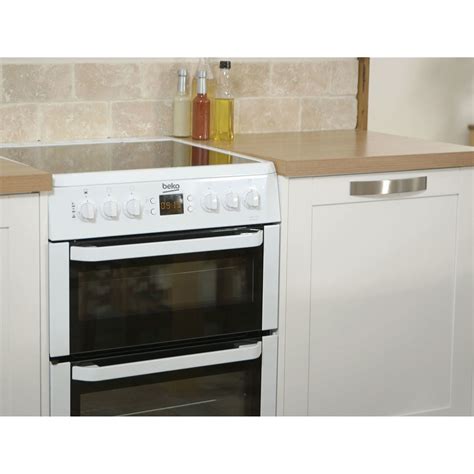 Beko Bdvc667w Double Oven 60cm Electric Cooker With Programmable Timer