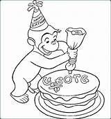 Curious George Pages Coloring Getcolorings Color sketch template