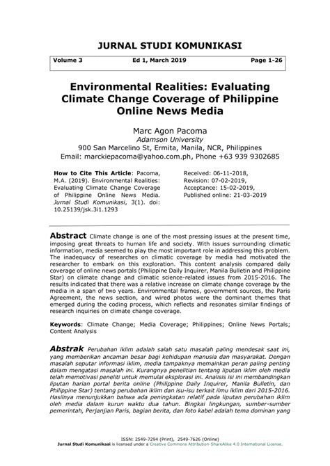environmental realities evaluating climate change coverage