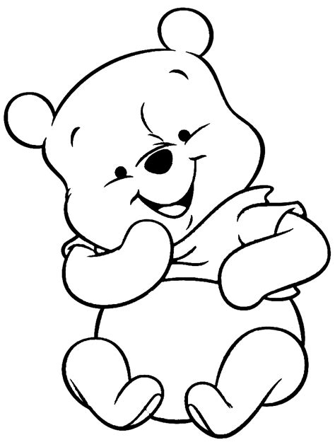 baby winnie  pooh coloring pages theotix   page henna