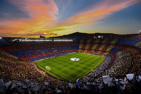 Hd Wallpaper Fc Barcelona Spain Stadium Camp Nou