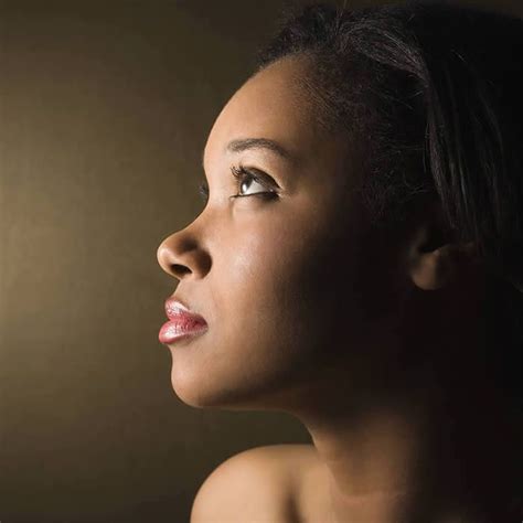 portrait references side profile black woman woman side profile
