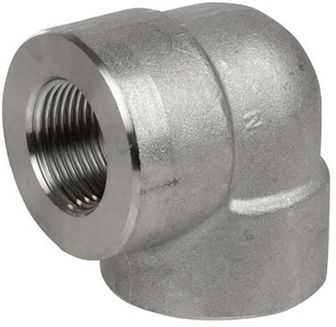 Smith Cooper 3000 Forged 316 Stainless Steel 3 4 In 90° Elbow Fitting