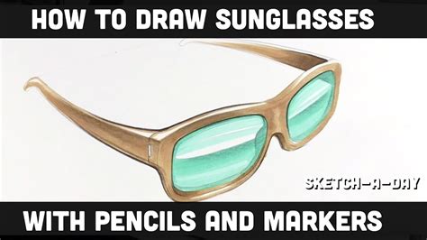 how to draw sunglasses shades youtube