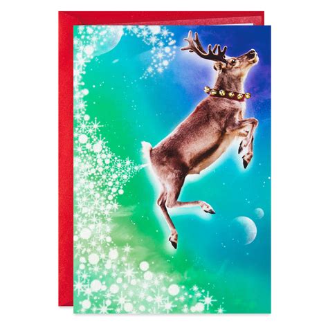 Farting Glitter Reindeer Funny Christmas Card Greeting Cards Hallmark