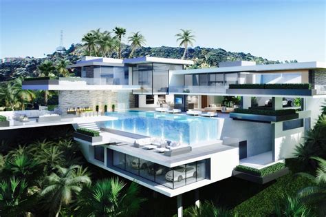detailed modern mega mansion image