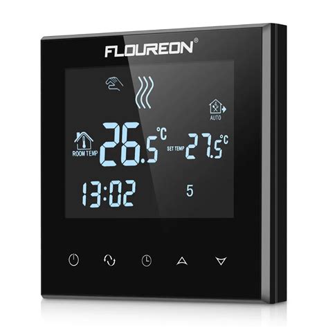 floureon large lcd touch screen room temperature controller thermostat blue backlight