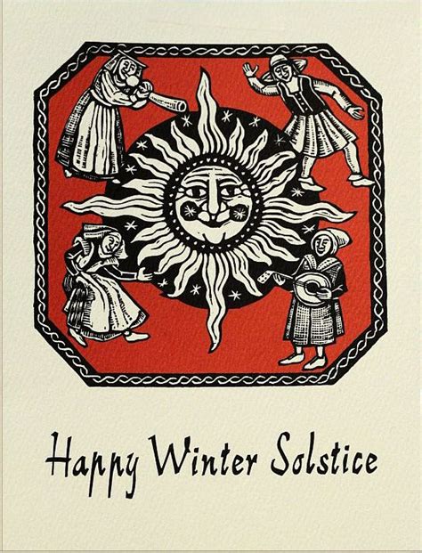 happy winter solstice cards  yule mothers night winter