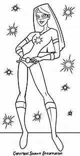 Superhero Coloring Pages Superheroes Drawing Female Girl Outline Hero Cartoon Girls Template Kids Super Color Printable Generic Cute Justice Fashion sketch template